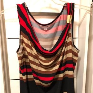 Dressy sleeveless Calvin Klein top.